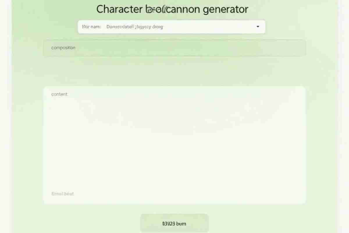 Character Headcanon Generator