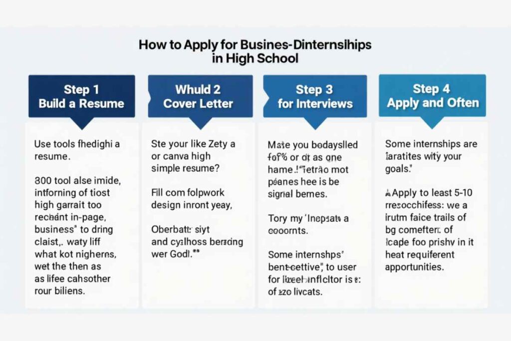 business internships for high school students