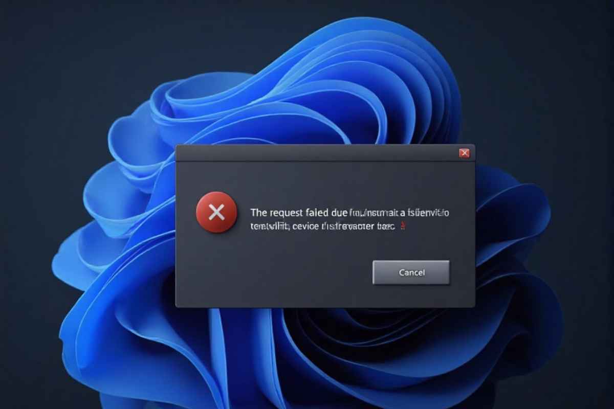 The Request Failed Due to a Fatal Device Hardware Error